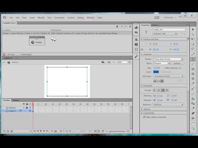 المصفوفات  فى لغة   ActionScript 3.0