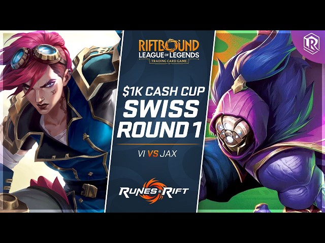 $1K Riftbound Cash Cup | Vi vs Jax - Round 1 | Unleashed