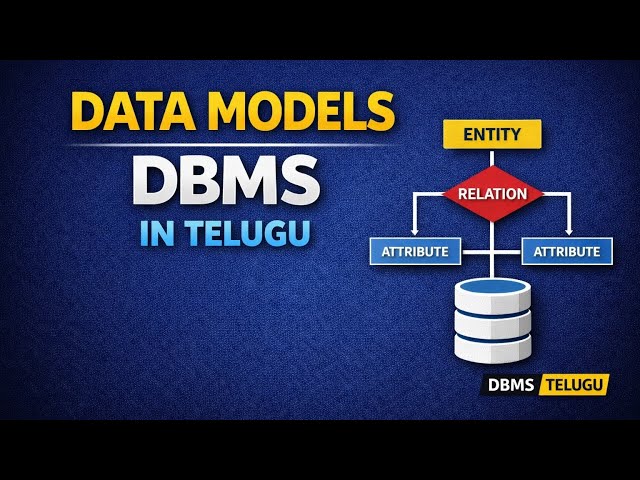 3. Data Models in DBMS Telugu | database models in telugu | Exam Oriented