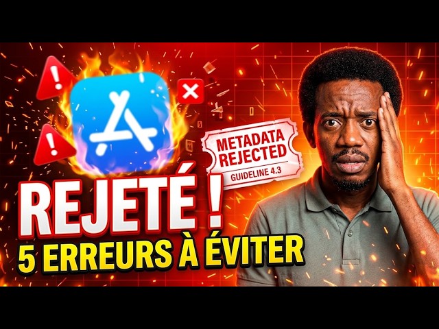 App Store Connect : les 5 erreurs qui font rejeter ton app (je les ai toutes faites)Séquence 03