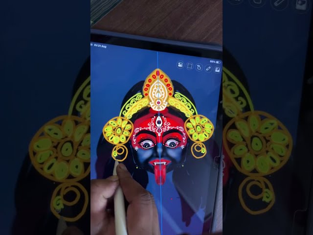 Kali maa live DRAWING live with easy steps on iPad procreat #kalimaa 