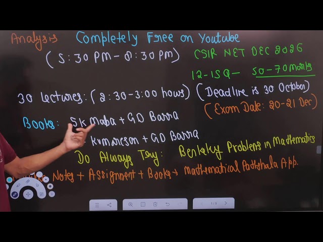 ANALYSIS 1 | INTRODUCTORY LECTURE CSIR NET DECEMBER 2026
