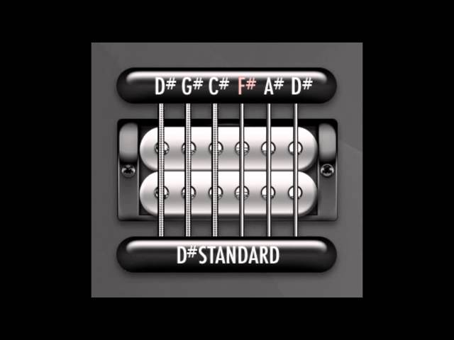 Perfect Guitar Tuner (D# / Eb Standard - Half Step Down = D# G# C# F# A# D#)
