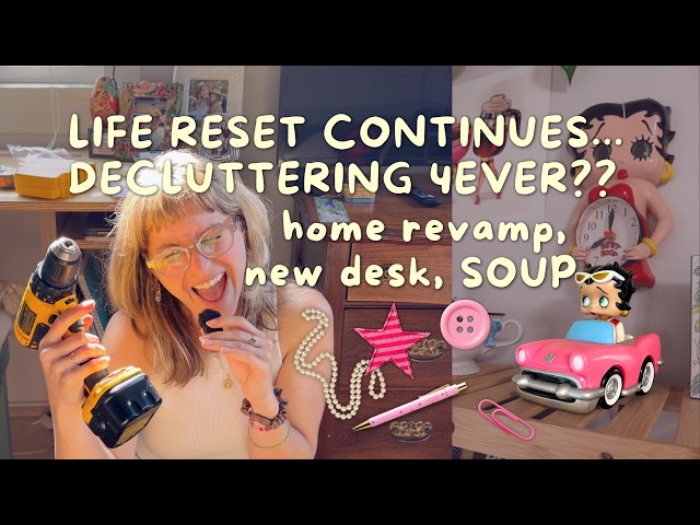 Life reset at 33: hard reboot, decluttering my home, new desk, cooking