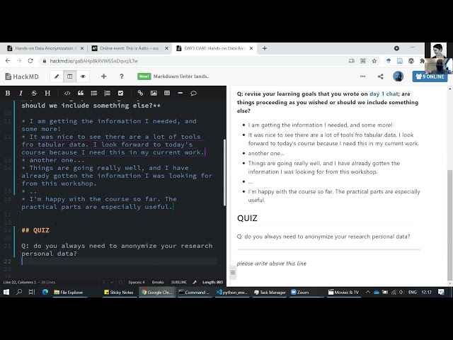 Hands-on Data Anonymization 3: Visual, speech and geospatial data, 19.4.2021 (Aalto University)