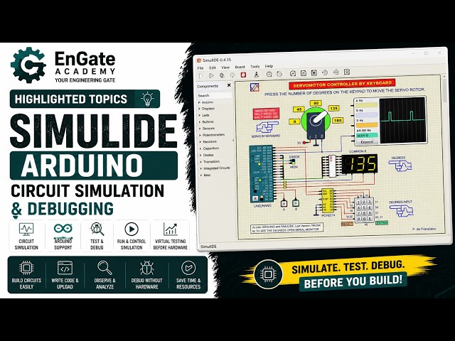 SimulIDE | Arduino Circuit Simulation & Debugging