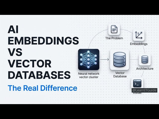 AI Embeddings vs Vector Databases: Understanding the Difference in 2026