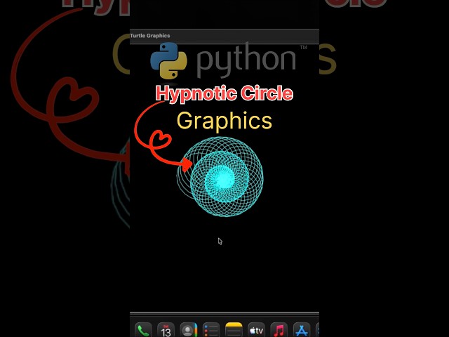 Turtle Hypnotic Circle Graphics | Python