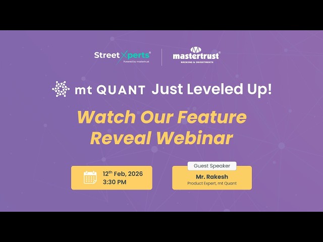 mt Quant Feature Reveal Webinar | Backtesting & Smart Trading Explained | mastertrust