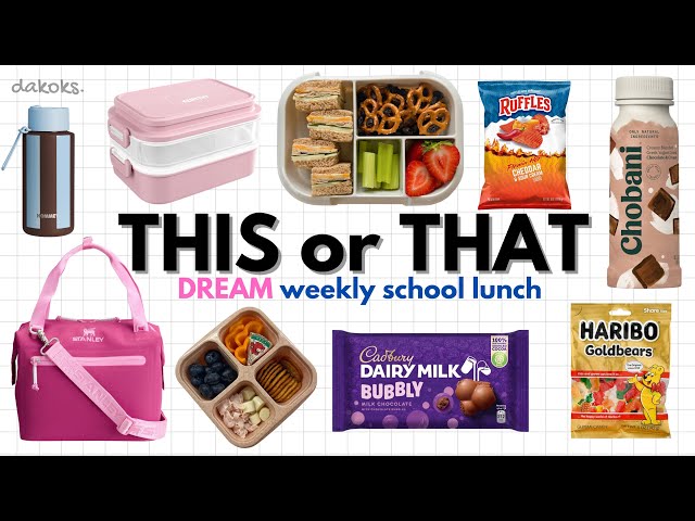 Build your DREAM weekly school lunch! |THIS OR THAT🥪🥞