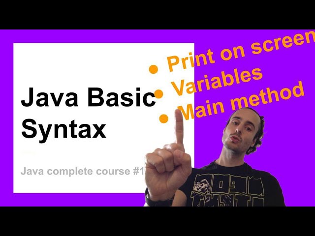 Basic syntax of Java | Complete Java Course for Beginners #1