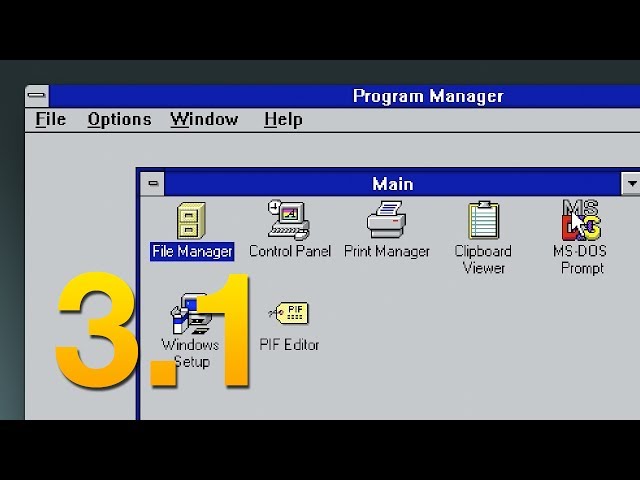 A Tour of Windows 3.1 - Software Showcase