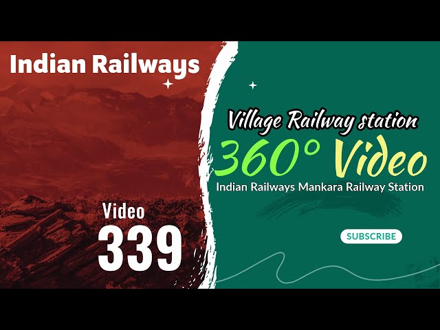 Railway Station in 360° | Monsoon Train Spotting on Palakkad–Shoranur Route | Indian Railways VR
