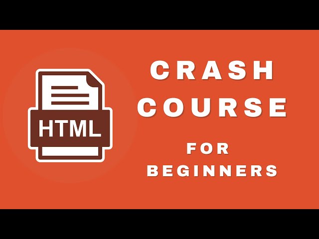HTML Tutorial for Beginners - Crash Course