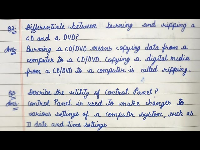 More On Windows || Class - 5 || Computer || Question / Answers 👍