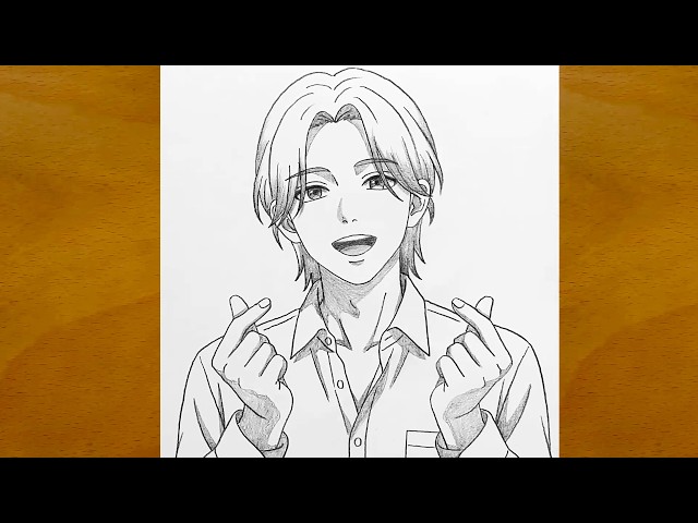 Easy Anime Boy Drawing Step by Step | Pencil Sketch Tutorial