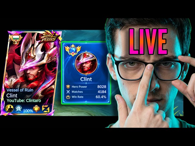 🔴[FULLSCREEN] TOP GLOBAL CLINT GAMES - MYTHICAL IMMORTAL RANKED! Mobile Legends | #live #mlbb