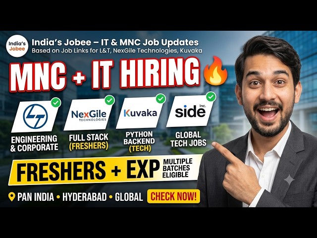 India’s Jobee – IT & MNC Job Updates | Latest IT Jobs 2026 | Software, AI/ML & Verification Hiring