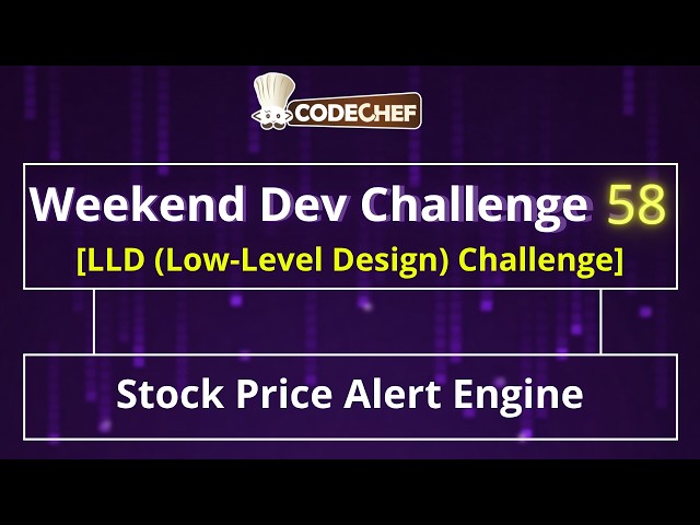 Stock Price Alert Engine | Weekend Dev 58 | LLD Projects