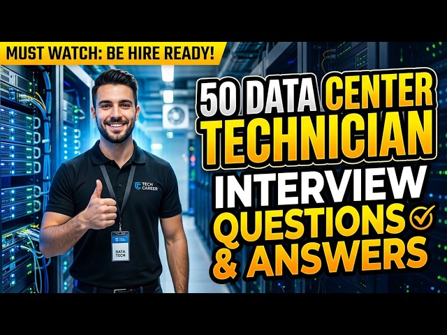 Top 50 Data Center Technician Interview Questions and Answers