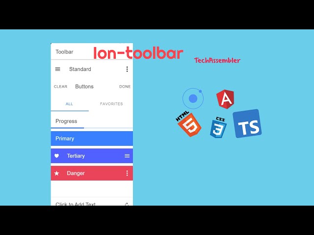 Ionic 5 - 21 Ion-toolbar & ion-backbutton