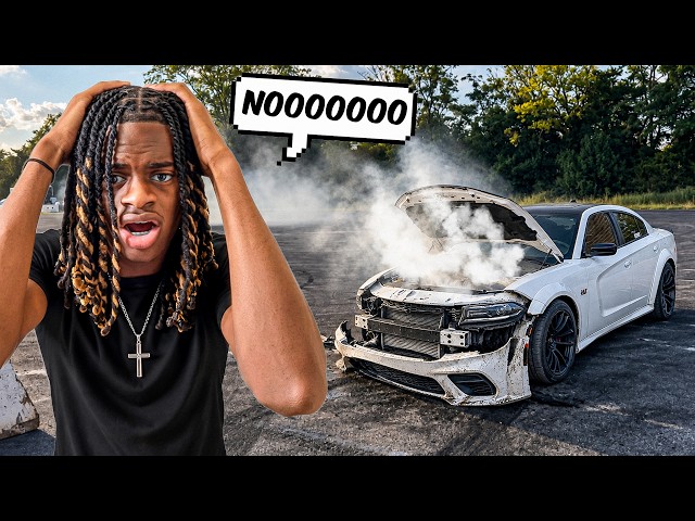 I CRASHED MY WIDEBODY SCATPACK AT A LEGAL PIT...💔😳
