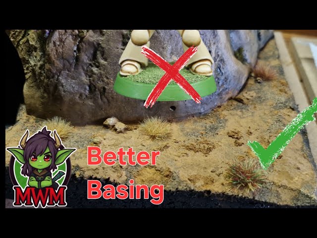 Basing techniques and ideas for Warhammer miniatures and a closer look at a WiP Diorama #warhammer