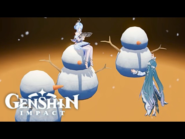 [Hidden Cutscene] Vodyanitsa sings 'Do You Wanna Build a Snowman' for Odette (Genshin Impact 7.0)