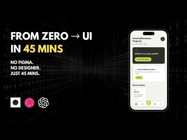 How I Build Mobile App UI in 45 Minutes (REAL Workflow)