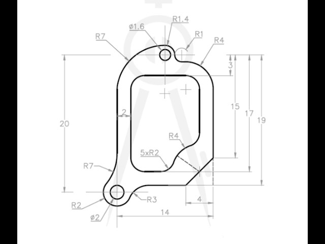 AutoCAD 2D Drawing Tutorial for Beginners -28 | Step-by-Step Practice
