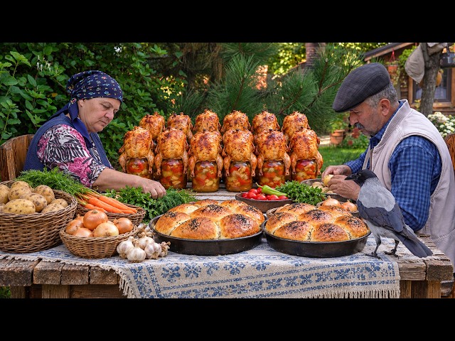 Jar-Roasted Chicken with Vegetables | Rustic Village Cooking 🥕🌿