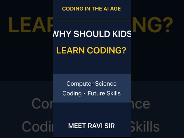 AI Generates Code. But Can Your Child Think Like a Programmer? #algorithms #programming #education