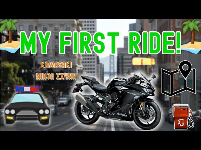 RIDING MY FIRST MOTORCYCLE HOME FROM THE DEALERSHIP | IT TOOK 4 HOURS | 2024 KAWASAKI NINJA ZX4RR