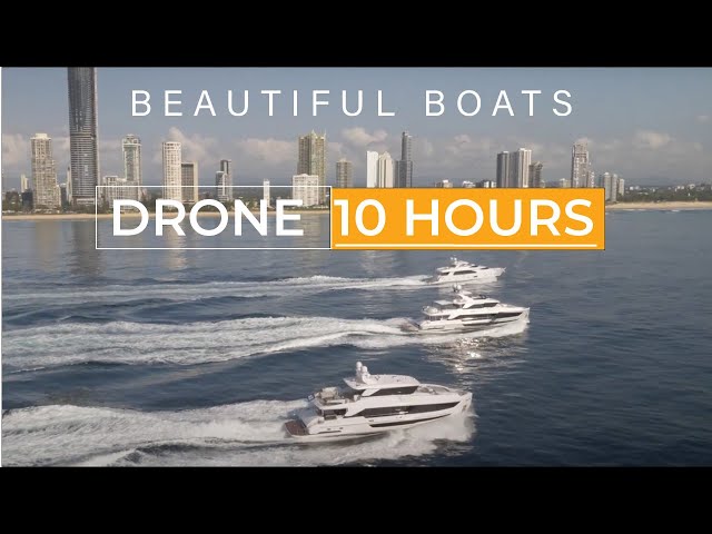 10-HOUR DRONE FILM: Best of beautiful Boats Calming Music and water sounds.
