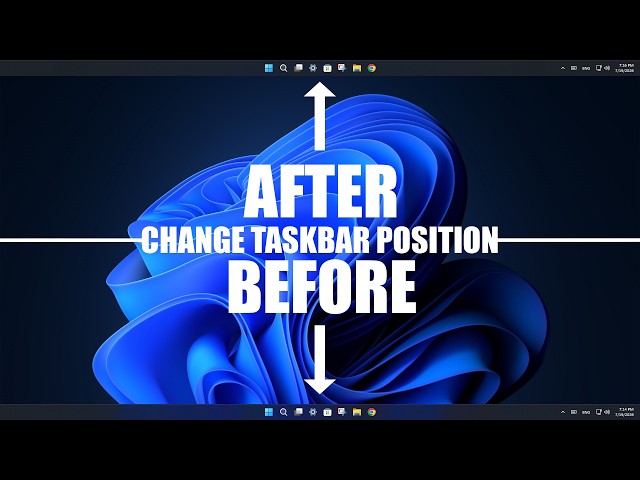 Windows 11 Customization: Change Taskbar Position on Windows 11