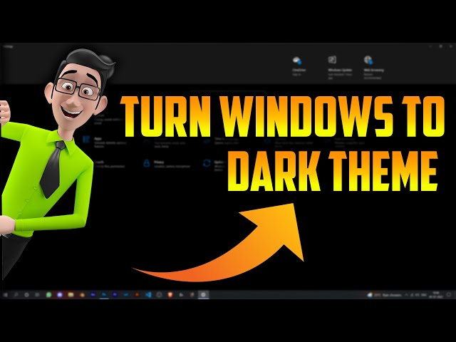 How to turn windows to dark theme || Quick Tech Tips