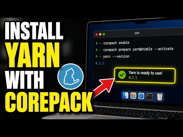 How to install yarn with Corepack on macOS - Easy Tutorial