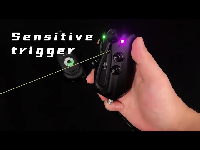 JSFUN 1+2 Carp Fishing Bite Alarm Set with Receiver Portable Tackle for Carp Coarse Fishing