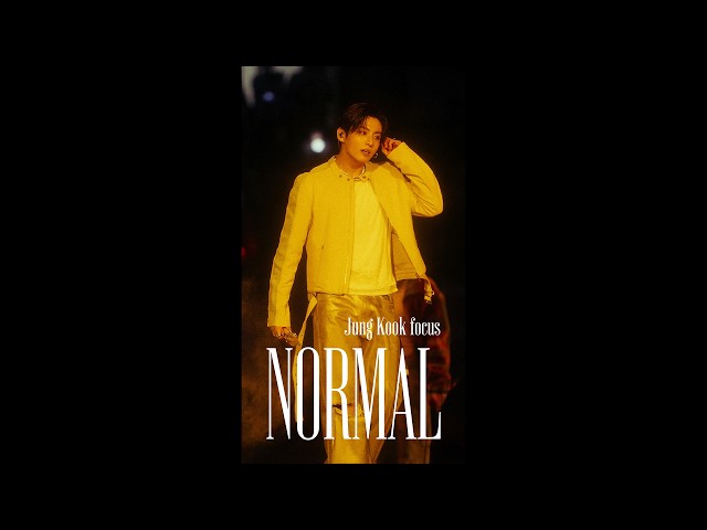 'NORMAL (Korean Ver.)' Stage CAM (Jung Kook focus) @ BTS WORLD TOUR 'ARIRANG' IN BUSAN