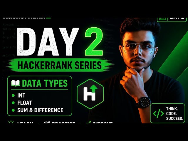 HackerRank C Programming | Day 2 | Data Types (Int & Float)#hackerrank #coding 