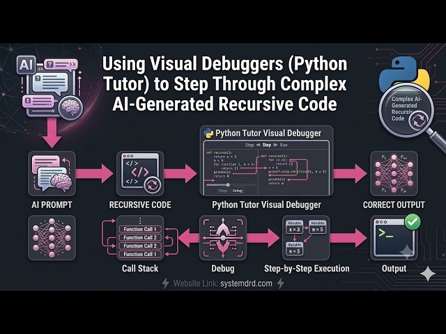 Using Python Tutor to Debug AI-Generated Recursive Code | Visual Debugging for ChatGPT, LLM & Python
