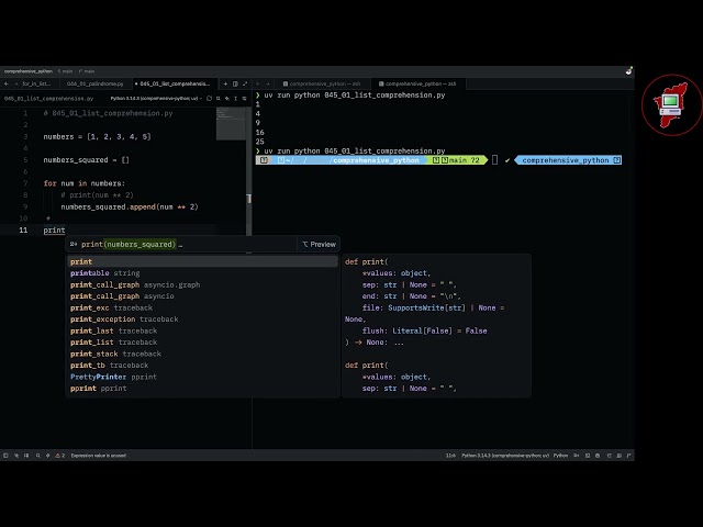 045 List Comprehension - Comprehensive Python In Tamil