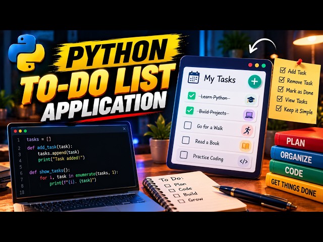 Build Your Own To-Do List App in Python! 📝 | Beginner Project #4