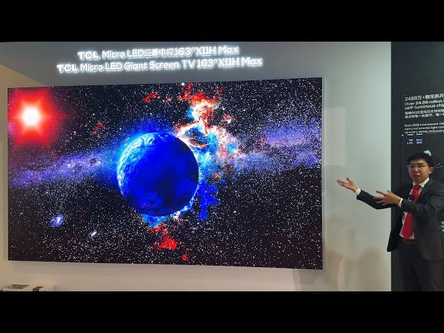 TCL Unleash 163-inch Micro LED TV with 10,000 Nits HDR!