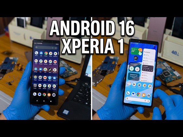 Install Android 16 EvolutionX  Xperia 1