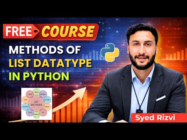 Method of List Datatype in Python | Add, Remove, Search & Sort List Datatype | Python List Methods