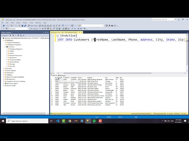 SQL 3.2 - INSERT INTO