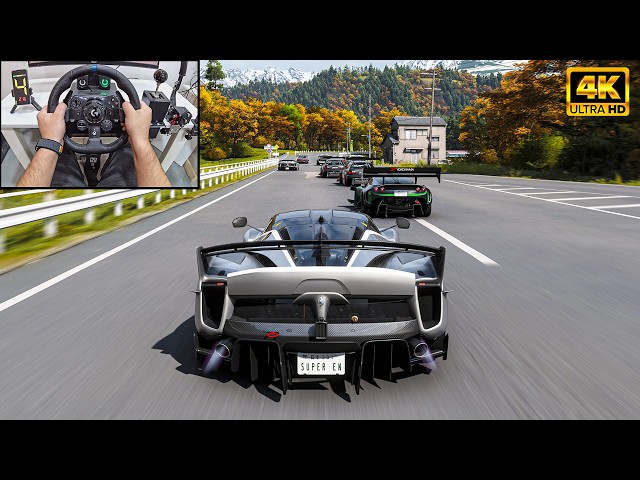 Ferrari FXX-K Evo VS Extream Truck Toys - Forza Horizon 6 | Logitech G923 Steering Wheel