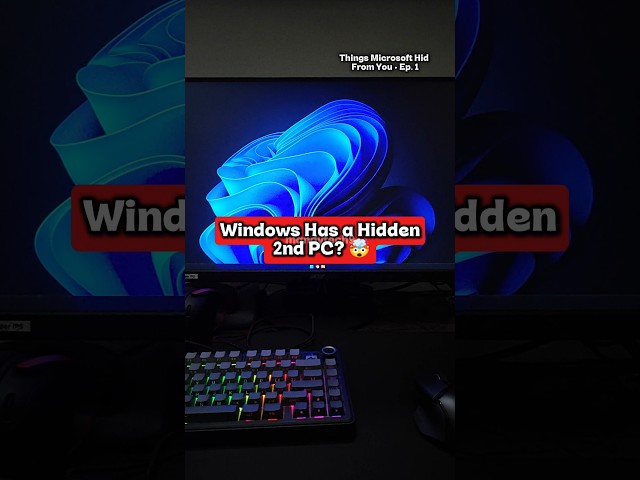 Windows Has a Hidden 2nd PC? 🤯 (Ep. 1) #shorts #pctips #windows11 #windowspc #windows  #windowstips