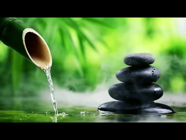 Healing Piano with Flowing Water Sounds 🍃 Relieve Stress, Anxiety & Depression | Calm Mind & Body